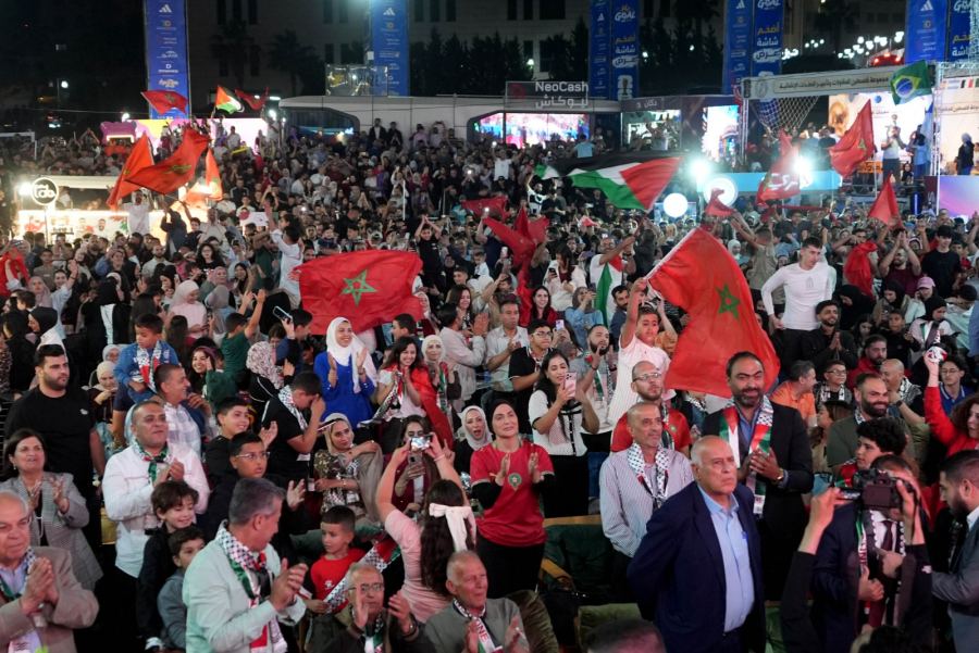 الفلسطينيون يردون الوفاء بالوفاء لأسود الأطلس